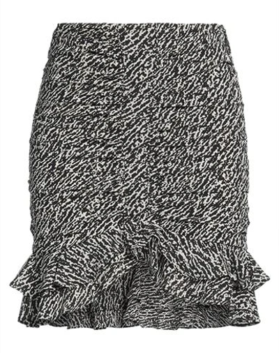 ISABEL MARANT ISABEL MARANT WOMAN MINI SKIRT BLACK SIZE 6 SILK, ELASTANE