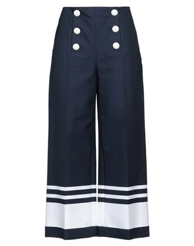 Boutique Moschino Woman Pants Navy Blue Size 4 Cotton, Polyamide