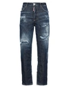 Dsquared2 Woman Jeans Blue Size 10 Cotton, Elastomultiester, Elastane In Blue