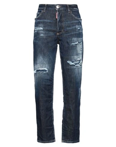 Dsquared2 Woman Jeans Blue Size 10 Cotton, Elastomultiester, Elastane