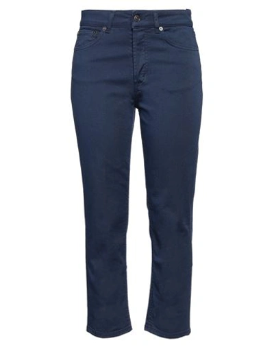 Dondup Woman Jeans Navy Blue Size 30 Cotton, Elastomultiester, Elastane