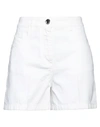 Boutique Moschino Woman Denim Shorts White Size 2 Cotton In White