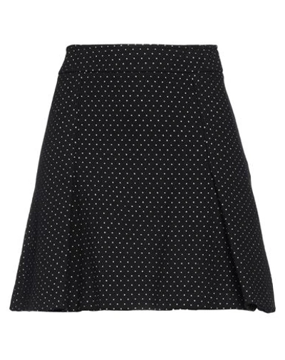 Moschino Woman Mini Skirt Black Size 8 Cotton, Polyamide