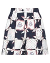 Boutique Moschino Woman Shorts & Bermuda Shorts Midnight Blue Size 6 Cotton In Blue