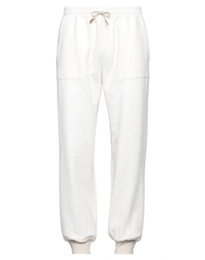 Eleventy Man Pants Off White Size Xxl Cotton