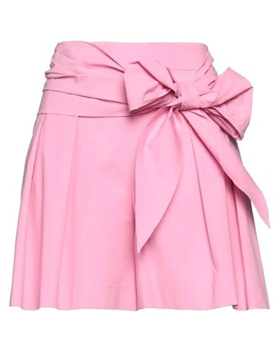 Boutique Moschino Woman Shorts & Bermuda Shorts Pink Size 8 Cotton, Elastane