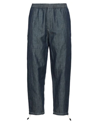 Emporio Armani Man Jeans Blue Size 34 Cotton, Linen