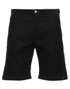 Massimo Alba Man Shorts & Bermuda Shorts Black Size 34 Cotton