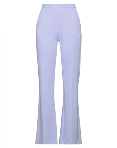 Imperial Woman Pants Lilac Size M Polyester, Elastane In Purple