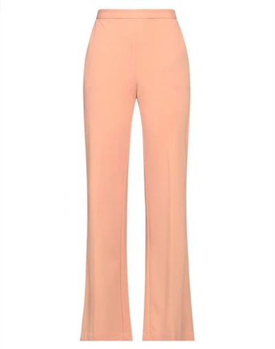 Imperial Woman Pants Salmon Pink Size Xl Polyester, Elastane