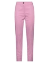 Emme By Marella Woman Pants Light Purple Size 12 Cotton, Elastane In Pink