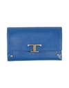 TOD'S TOD'S WOMAN WALLET MIDNIGHT BLUE SIZE - LEATHER