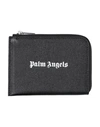 PALM ANGELS PALM ANGELS MAN POUCH BLACK SIZE - LEATHER