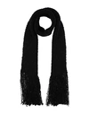 Dolce & Gabbana Woman Scarf Black Size - Virgin Wool, Polyamide, Metallic Polyester, Acrylic, Alpaca In Black
