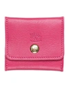 Il Bisonte Woman Coin Purse Magenta Size - Leather In Red