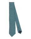 Emporio Armani Man Ties & Bow Ties Deep Teal Size - Silk In Green