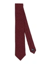 EMPORIO ARMANI EMPORIO ARMANI MAN TIES & BOW TIES BURGUNDY SIZE - SILK