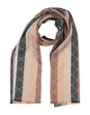 TWINSET TWINSET WOMAN SCARF SAND SIZE - POLYESTER, MODAL