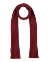 GRAN SASSO GRAN SASSO MAN SCARF BRICK RED SIZE - VIRGIN WOOL, VISCOSE, CASHMERE