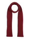 Gran Sasso Man Scarf Brick Red Size - Virgin Wool, Viscose, Cashmere In Red