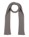 Gran Sasso Man Scarf Grey Size - Virgin Wool, Viscose, Cashmere In Grey