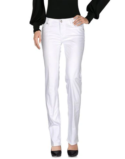JACOB COHЁN JACOB COHЁN WOMAN PANTS WHITE SIZE 26 COTTON, ELASTANE