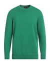 Drumohr Man Sweater Emerald Green Size 44 Merino Wool