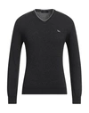 HARMONT & BLAINE HARMONT & BLAINE MAN SWEATER CHARCOAL SIZE S MERINO WOOL, VISCOSE, POLYAMIDE, CASHMERE