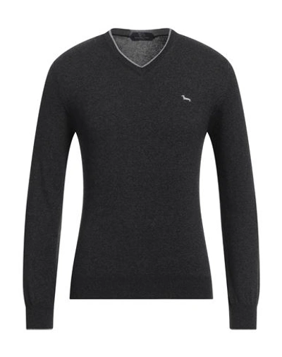 Harmont & Blaine Man Sweater Charcoal Size S Merino Wool, Viscose, Polyamide, Cashmere In Grey