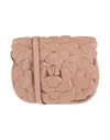 Valentino Garavani Woman Cross-body Bag Blush Size - Soft Leather In Pink
