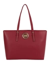 JUST CAVALLI JUST CAVALLI SMALL TIGER MOTIF TOTE WOMAN SHOULDER BAG RED SIZE - POLYESTER