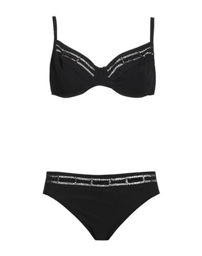 Maryan Mehlhorn Woman Bikini Black Size 16 D Polyamide, Elastane
