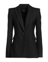 Bcbgmaxazria Woman Blazer Black Size 12 Wool, Polyester