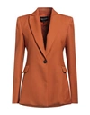 Bcbgmaxazria Woman Blazer Rust Size 6 Wool, Polyester In Beige