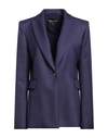 BCBGMAXAZRIA BCBGMAXAZRIA WOMAN BLAZER PURPLE SIZE 8 WOOL, POLYESTER