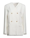 Loulou Studio Woman Blazer White Size M Viscose, Linen