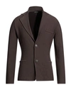 Giorgio Armani Man Blazer Dark Brown Size 44 Virgin Wool, Polyester
