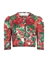 Dolce & Gabbana Woman Blazer Green Size 4 Cotton, Viscose, Silk, Elastane, Glass In Green