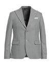 Grey Daniele Alessandrini Man Blazer Light Grey Size 42 Polyester, Viscose, Elastane