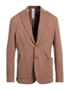 STILOSOPHY STILOSOPHY MAN BLAZER CAMEL SIZE 44 VISCOSE, POLYAMIDE, ELASTANE