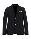 Grey Daniele Alessandrini Man Blazer Midnight Blue Size 44 Polyester, Viscose, Elastane In Blue