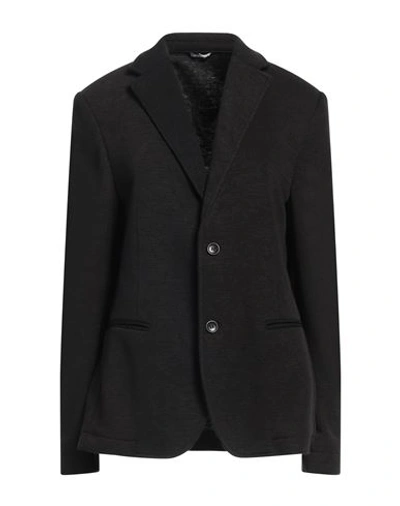 Daniele Alessandrini Man Blazer Black Size 38 Polyester, Viscose, Elastane