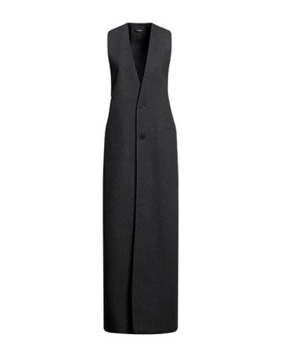 Ann Demeulemeester Woman Vest Grey Size 8 Virgin Wool