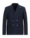 Eredi Del Duca Man Blazer Midnight Blue Size 44 Polyester, Wool, Elastane