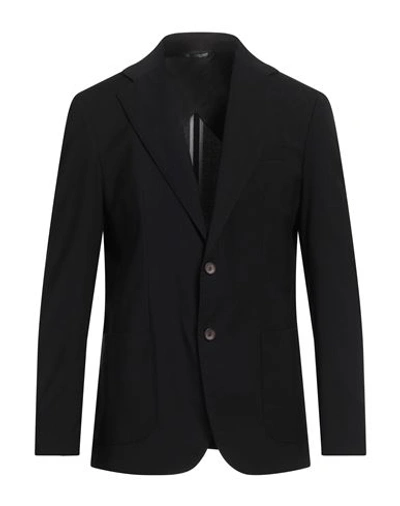 Eredi Del Duca Man Blazer Black Size 36 Polyester, Viscose, Elastane