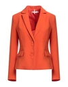 Please Woman Blazer Orange Size M Polyester