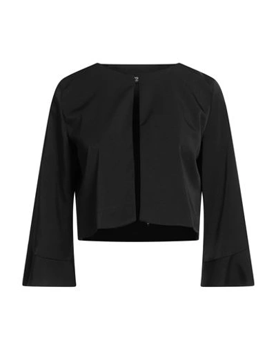 Emme By Marella Woman Blazer Black Size 4 Polyester, Viscose, Elastane