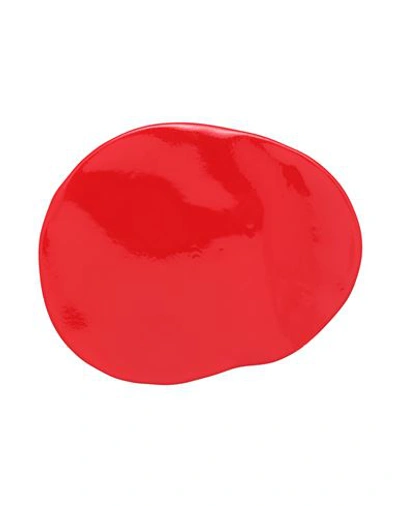 MAISON MARGIELA MAISON MARGIELA WOMAN BROOCH RED SIZE - PLASTIC, STEEL