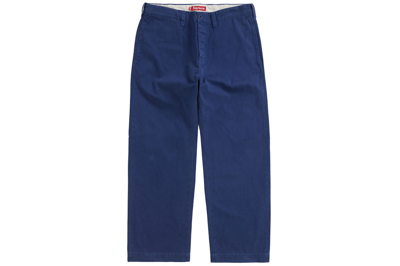 Pre-owned Supreme Chino Pant (ss24) Light Navy