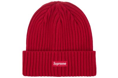 Pre-owned Supreme Overdyed Beanie (ss24) Red